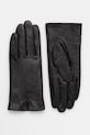 Kožené rukavice Answear.LAB plain glove 2 čierna WA25
