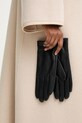 Answear.LAB rękawiczki skórzane czarny plain glove 2