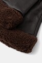 Answear.LAB rękawiczki skórzane furry.choco brązowy WA25