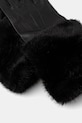 Answear.LAB rękawiczki skórzane furry long33.black czarny WA25