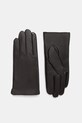 Answear.LAB rękawiczki skórzane skóra licowa brązowy plain.glove.1