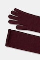 Akcesoria Answear.LAB rękawiczki z dodatkiem wełny WA25-RED028 bordowy