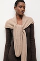 Answear.LAB esarfa de lana tricotaj bej 2506031-032