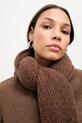 Answear.LAB szalik z wełną merino brązowy 2311100-061