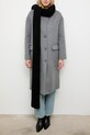 Answear.LAB szalik z wełną merino dzianina czarny 2311100-061