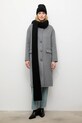 Answear.LAB szalik z wełną merino czarny 2311100-061