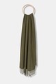 Answear.LAB szalik z wełną tkanina zielony pashmina.3