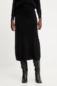 Answear.LAB spódnica z kaszmirem czarny 2682.fh