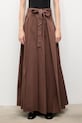 Answear.LAB spódnica bawełniana PK2871 brązowy WA25