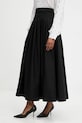 Sukňa Answear.LAB látka čierna 15055.FLK
