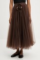 Спідниця Answear.LAB midi коричневий ck08077.3.b.FLK