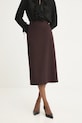 Answear.LAB spódnica ET0562.TOS bordowy WA25