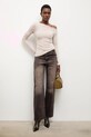 Answear.LAB jeansy 28802W5.TOS brązowy WA25