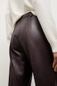 Answear.LAB spodnie skórzane WA25-SPD037 bordowy