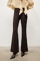 Answear.LAB pantaloni a zampa marrone ST.1559.TOS