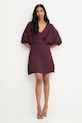 Answear.LAB sukienka AB910 bordowy WA25