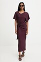 Odzież Answear.LAB sukienka AB337 bordowy