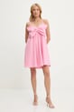 Bavlněné šaty Answear.LAB br5789 růžová WA25