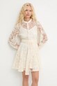 Answear.LAB sukienka 80960-2.FLK beżowy WA25
