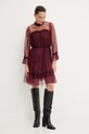 Answear.LAB sukienka 80876.FLK bordowy WA25
