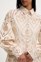 Answear.LAB rochie din bumbac bej ch003.FLK