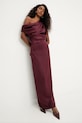 Obleka Answear.LAB bordo ALEXANDRA.TOS