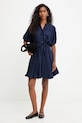 Šaty Answear.LAB 4024.IOS námořnická modř WA25