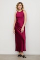 Answear.LAB sukienka rozkloszowany bordowy 93053/1