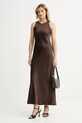 Answear.LAB sukienka 93053/1 brązowy WA25