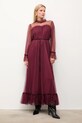 Answear.LAB sukienka 81066.FLK bordowy WA25