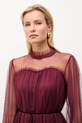 Answear.LAB sukienka 81066.FLK bordowy