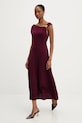 Answear.LAB sukienka bordowy AB853.iak