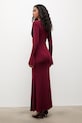 Odzież Answear.LAB sukienka WA25-SUD242 bordowy