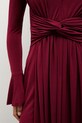 Answear.LAB sukienka WA25-SUD242 bordowy