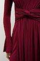 Answear.LAB sukienka WA25-SUD242 bordowy