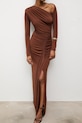 Answear.LAB sukienka z elastanem brązowy rh1.TWK