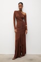 Answear.LAB sukienka rh1.TWK brązowy WA25