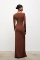 Odzież Answear.LAB sukienka rh1.TWK brązowy