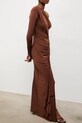 Answear.LAB sukienka rh1.TWK brązowy