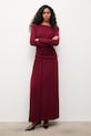 Answear.LAB sukienka WA25-SUD247 bordowy WA25