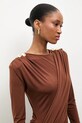 Answear.LAB sukienka brązowy sng.101.tos