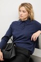 Answear.LAB sweter z kaszmirem 2705.fh granatowy