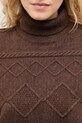 Answear.LAB sweter z kaszmirem 2722.fh brązowy