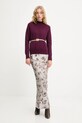 Answear.LAB sweter z kaszmirem WF2758.fh bordowy WA25