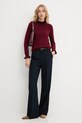 Answear.LAB sweter z kaszmirem ASF2771.fh bordowy WA25