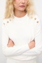 Answear.LAB sweter z kaszmirem aplikacja beżowy 2656.fh