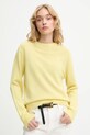 Answear.LAB sweter wełniany żółty WA25-SWD021