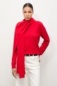 Answear.LAB sweter wełniany czerwony WA25-SWD022