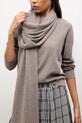 Answear.LAB sweter wełniany WA25-SWD022 brązowy