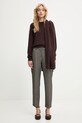 Answear.LAB sweter wełniany WA25-SWD022 brązowy WA25